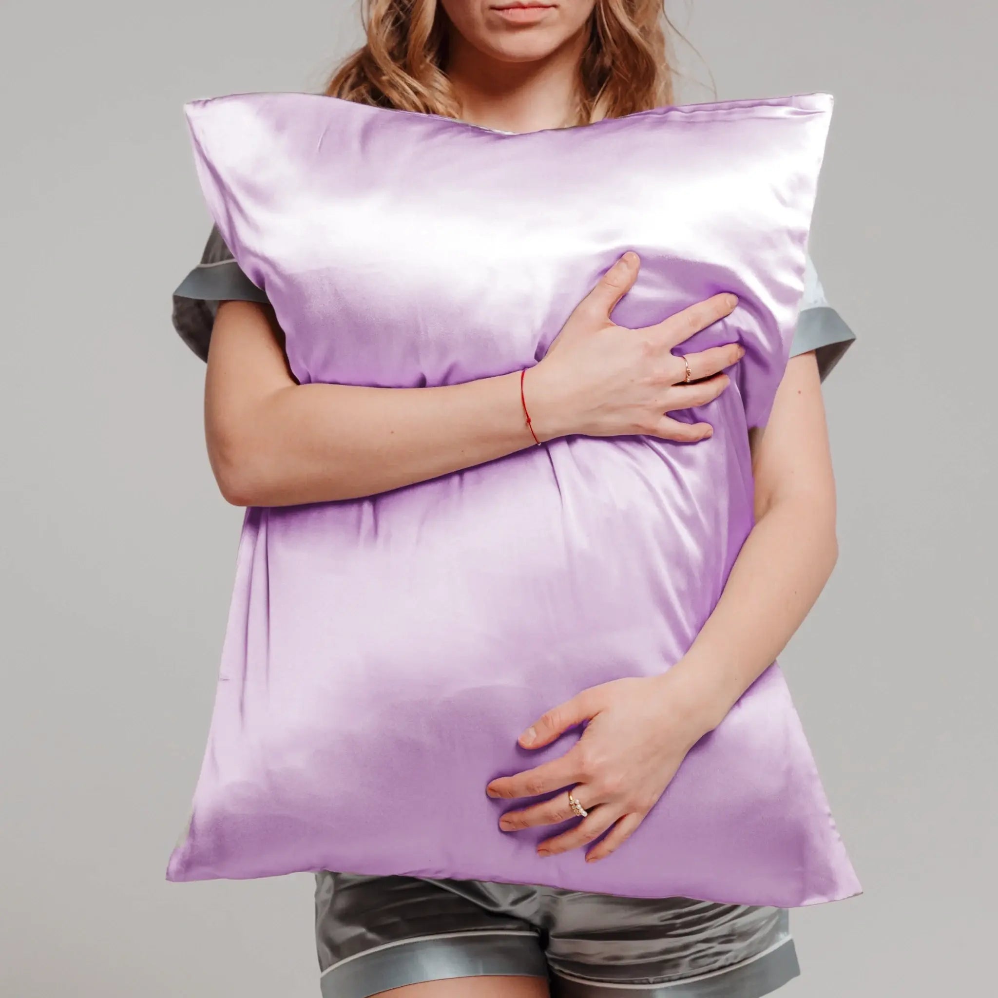 Levandų spalvos Mulberry šilko pagalvės užvalkalas